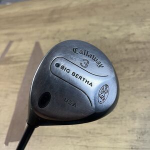 Callaway Big Bertha S2H2 3 Fairway Wood 44” RCH 90 Firm Graphite Shaft LH & Sock